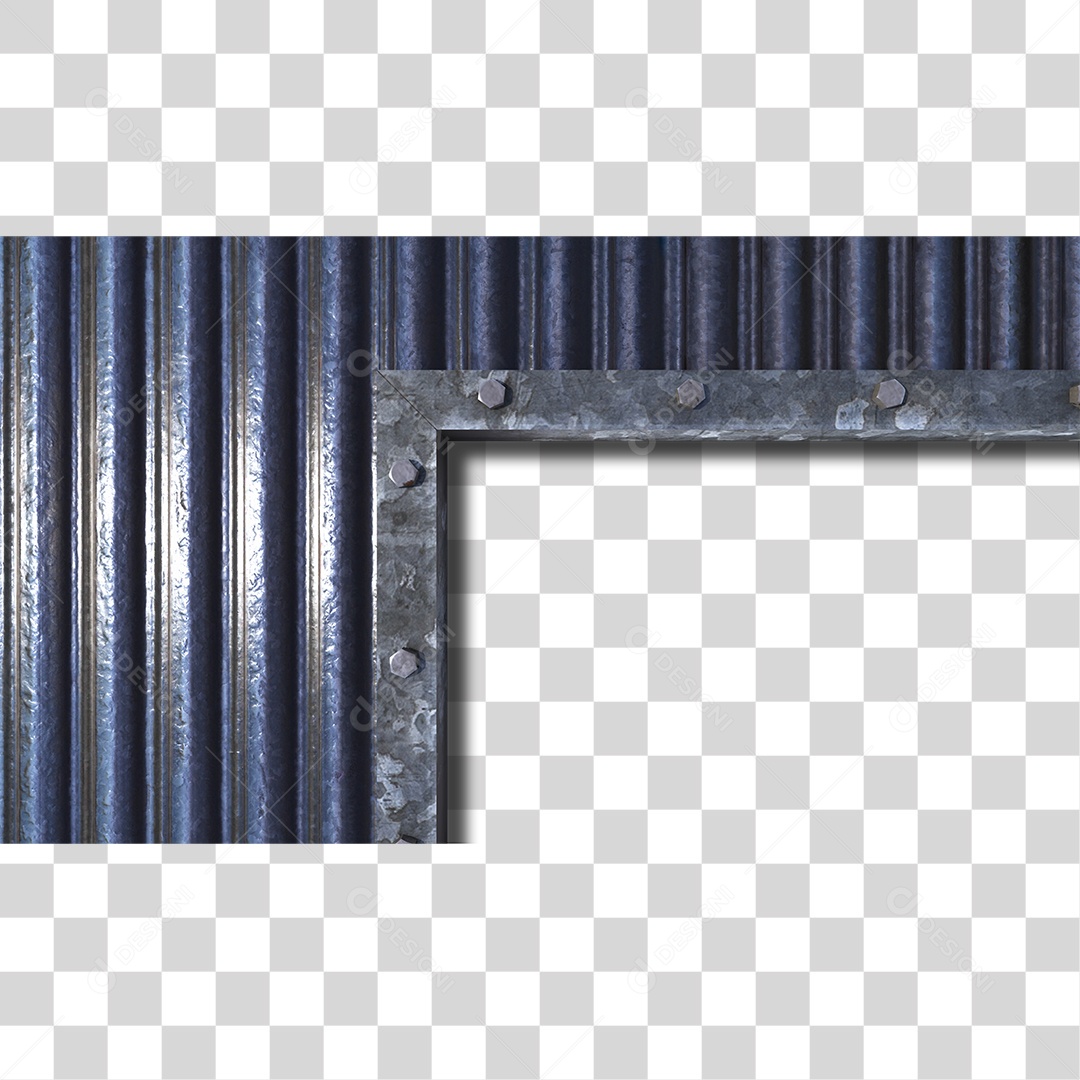 Estrutura e Chapa Metálica PNG Transparente
