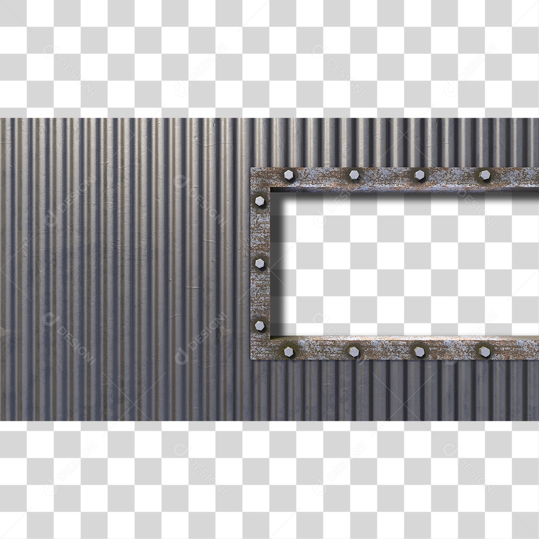 Estrutura e Chapa Metálica PNG Transparente