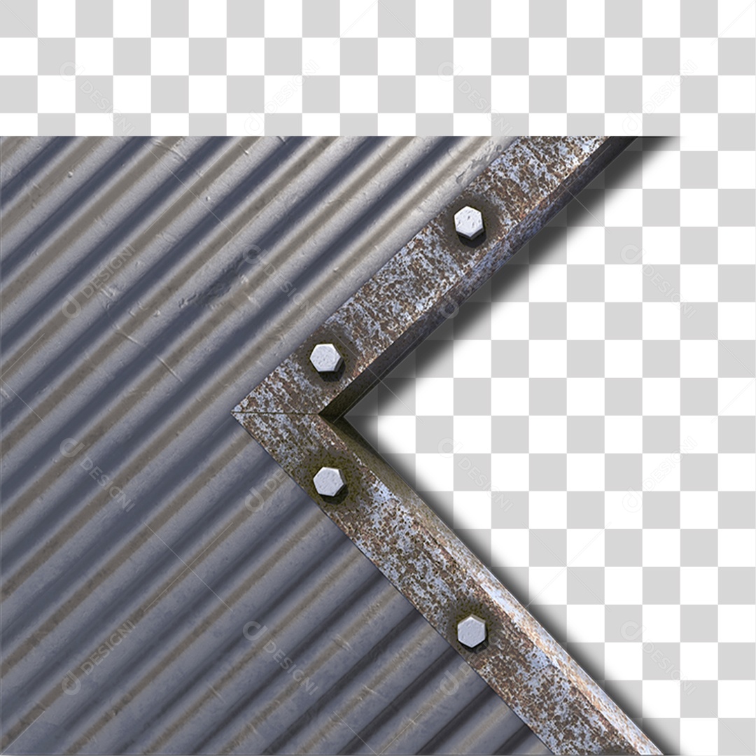 Estrutura e Chapa Metálica PNG Transparente