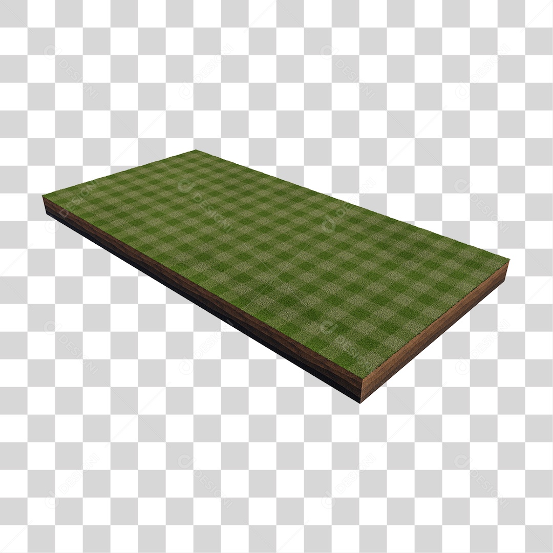 Grama Verde Quadriculada PNG Transparente