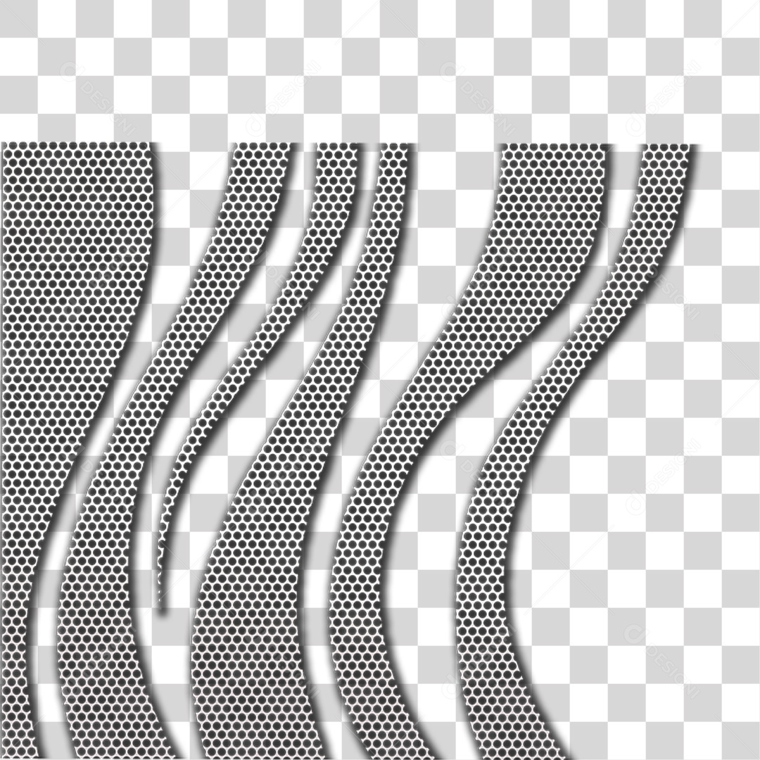 Fundo Ondulado de Prata  PNG Transparente