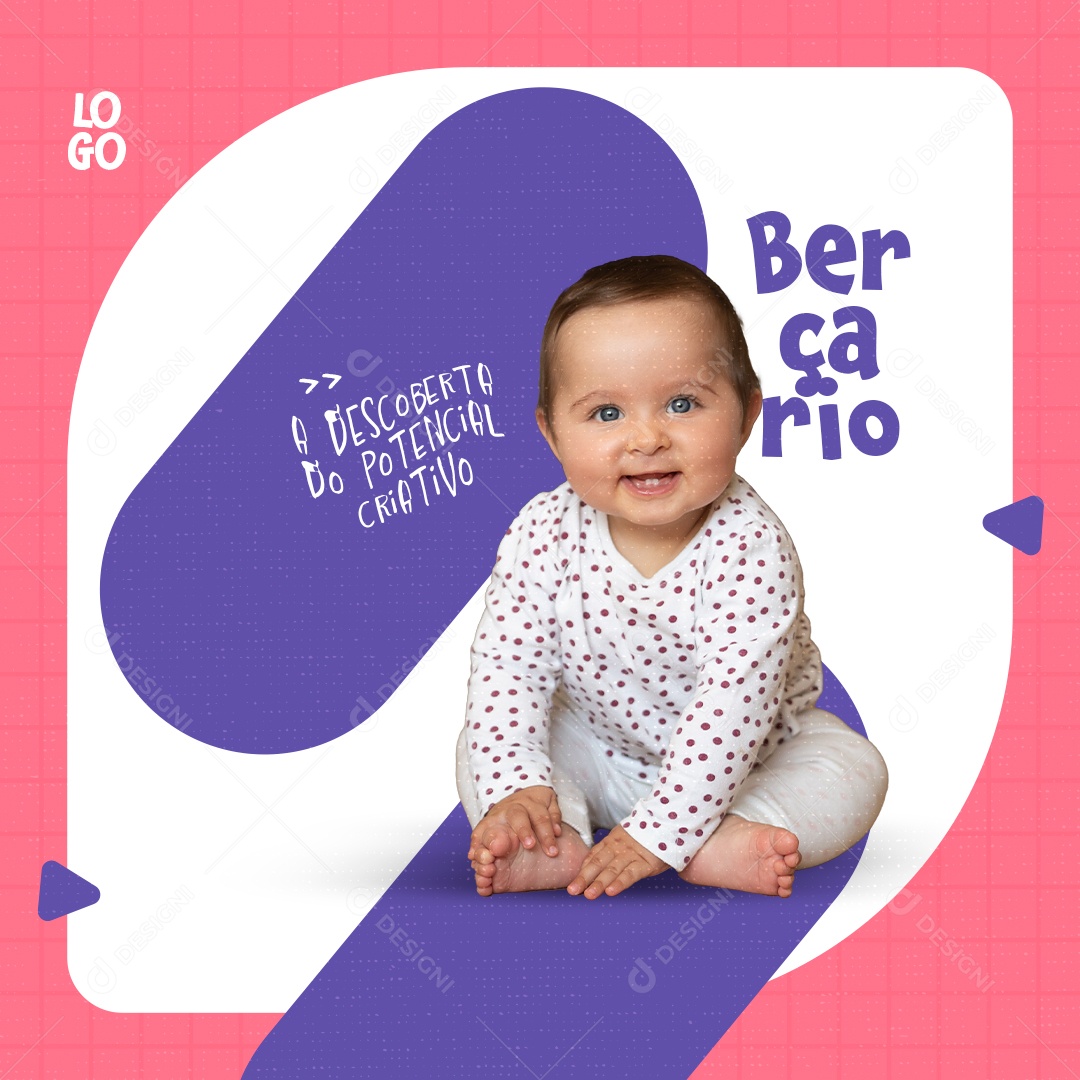 Social Media Escola Beçario PSD Editável