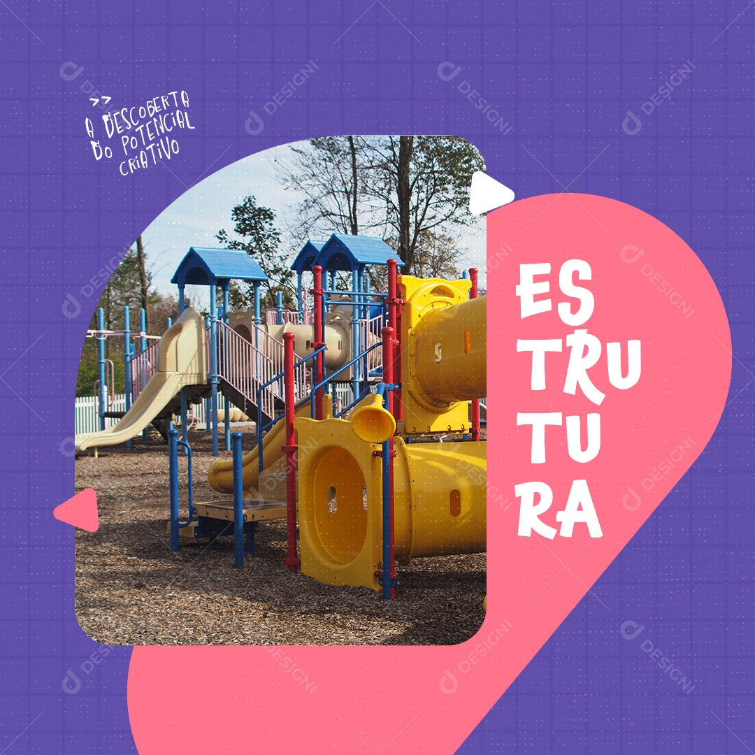 Social Media Escola Colégio PSD Editável