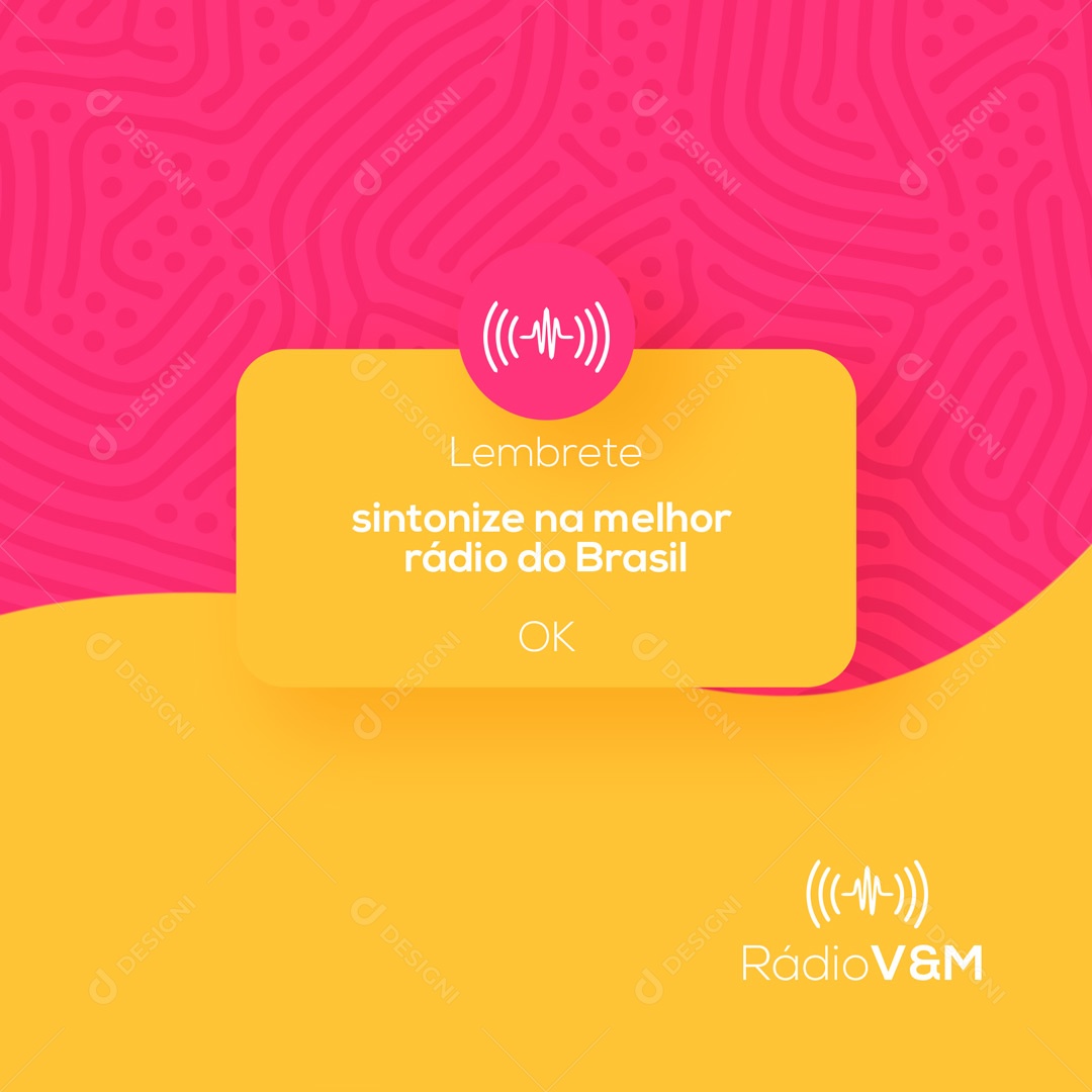 Sintonize na Melhor Rádio do Brasil Social Media PSD Editável