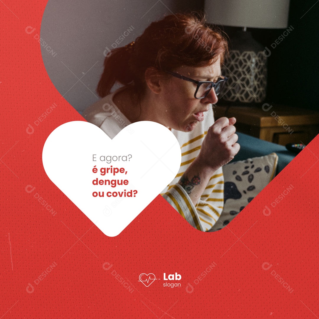 Laboratório de Análises Clínicas Exames Media PSD Editável