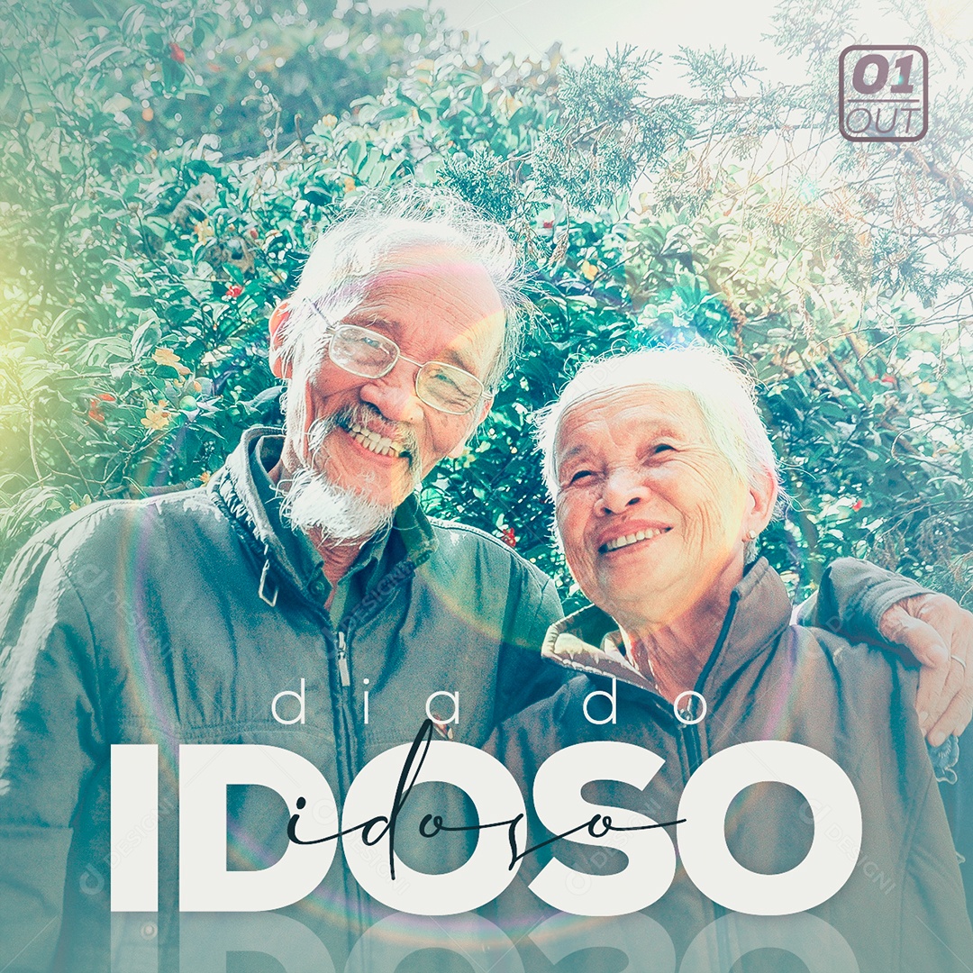 Dia do Idoso 1 de Outubro Social Media PSD Editável