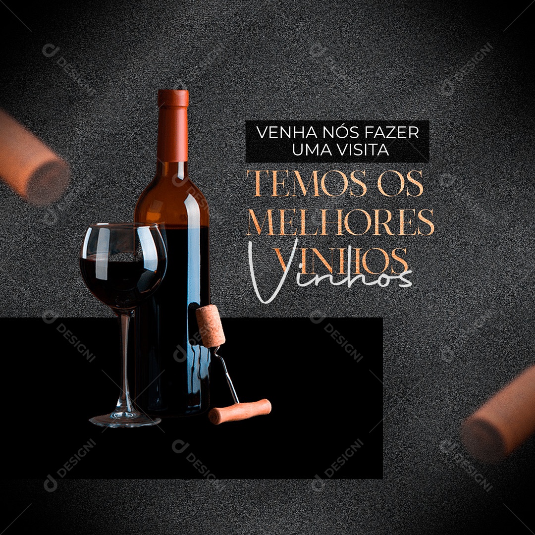 Social Media Restaurante Venha nós Fazer uma Visita PSD Editável