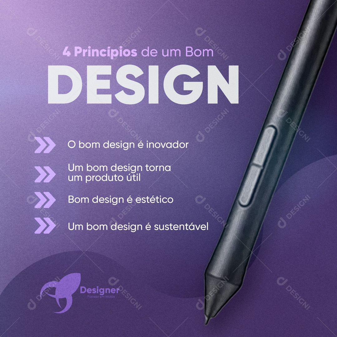 Social Media 4 Princípios de um bom Design PSD Editável