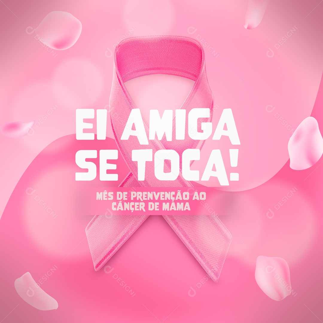 Mês de Prevenção ao Câncer de Mama Outubro Rosa Social Media PSD Editável