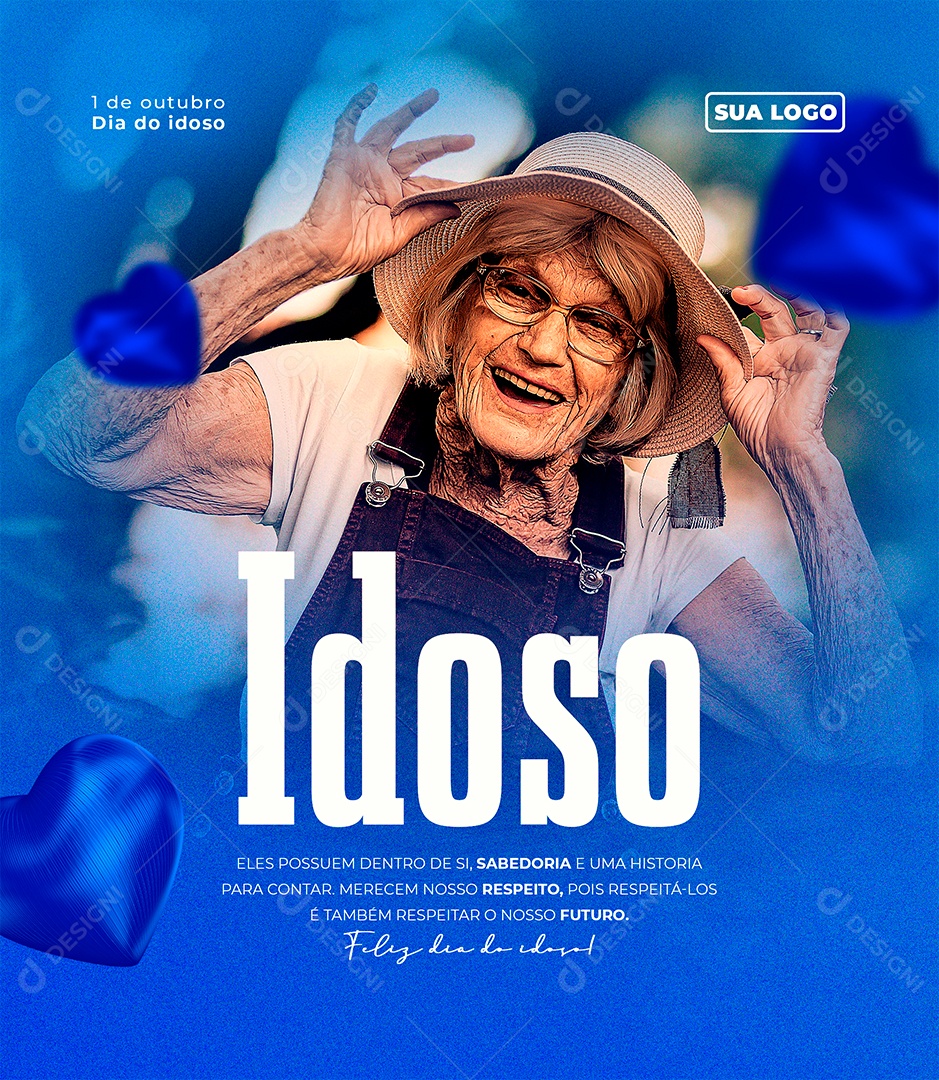 Eles Possuem Dentro de si Dia do Idoso 1 de Outubro Social Media PSD Editável