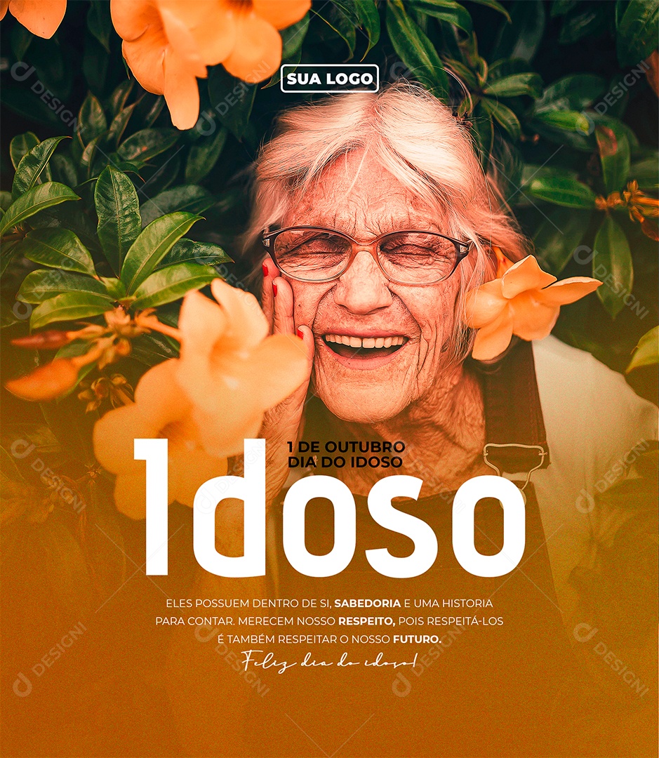 Eles Possuem Dentro de si Dia do Idoso Social Media PSD Editável
