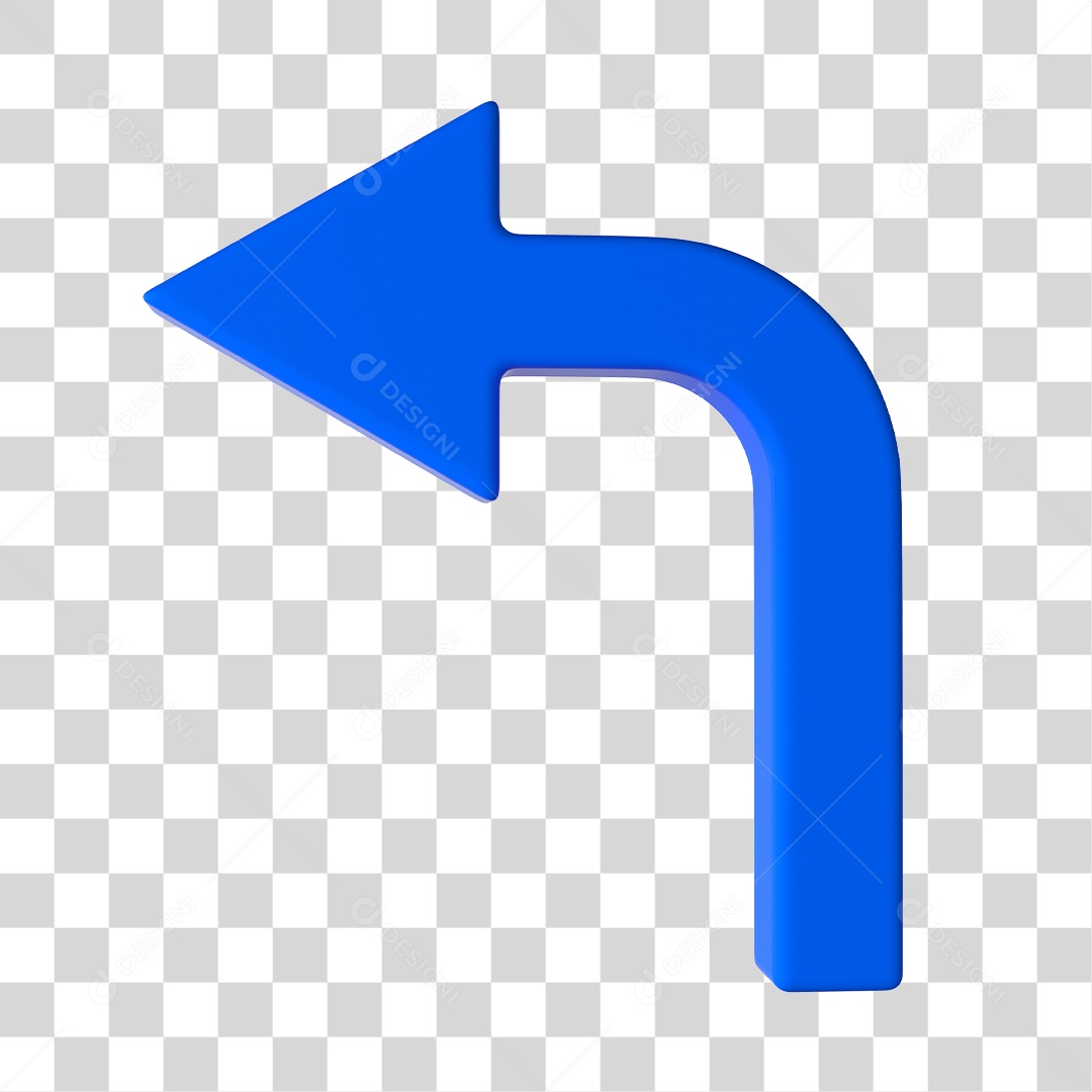 Seta Flecha Lado PNG Sem Fundo 3D