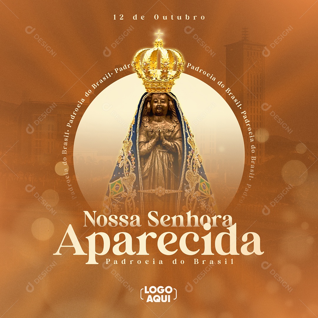 Dia Da Nossa Senhora da Aparecida 12 de Outubro Social Media PSD Editável