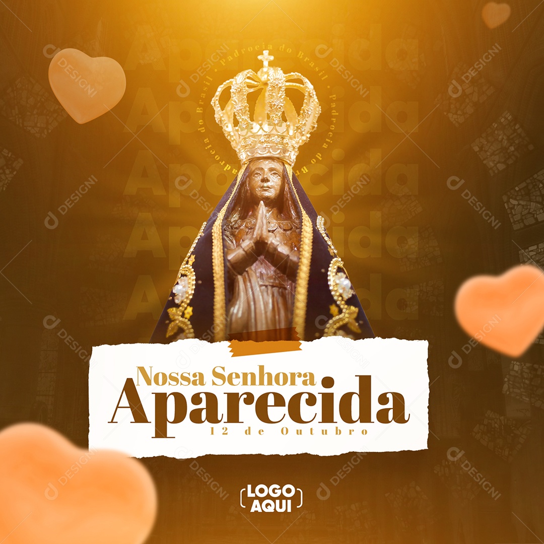 Dia Da Nossa Senhora da Aparecida 12 de Outubro Social Media PSD Editável