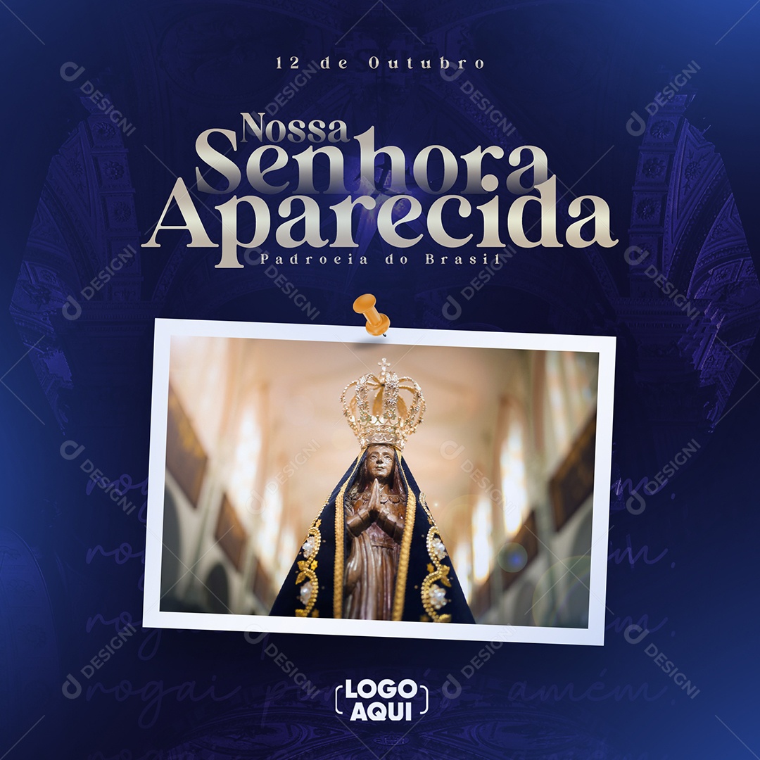 Dia Da Nossa Senhora da Aparecida 12 de Outubro Social Media PSD Editável