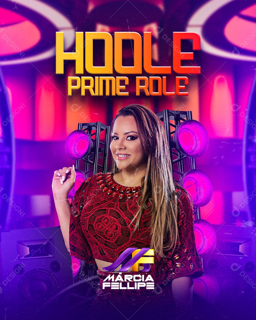 Flyer Show Márcia Felipe Social Media PSD Editável