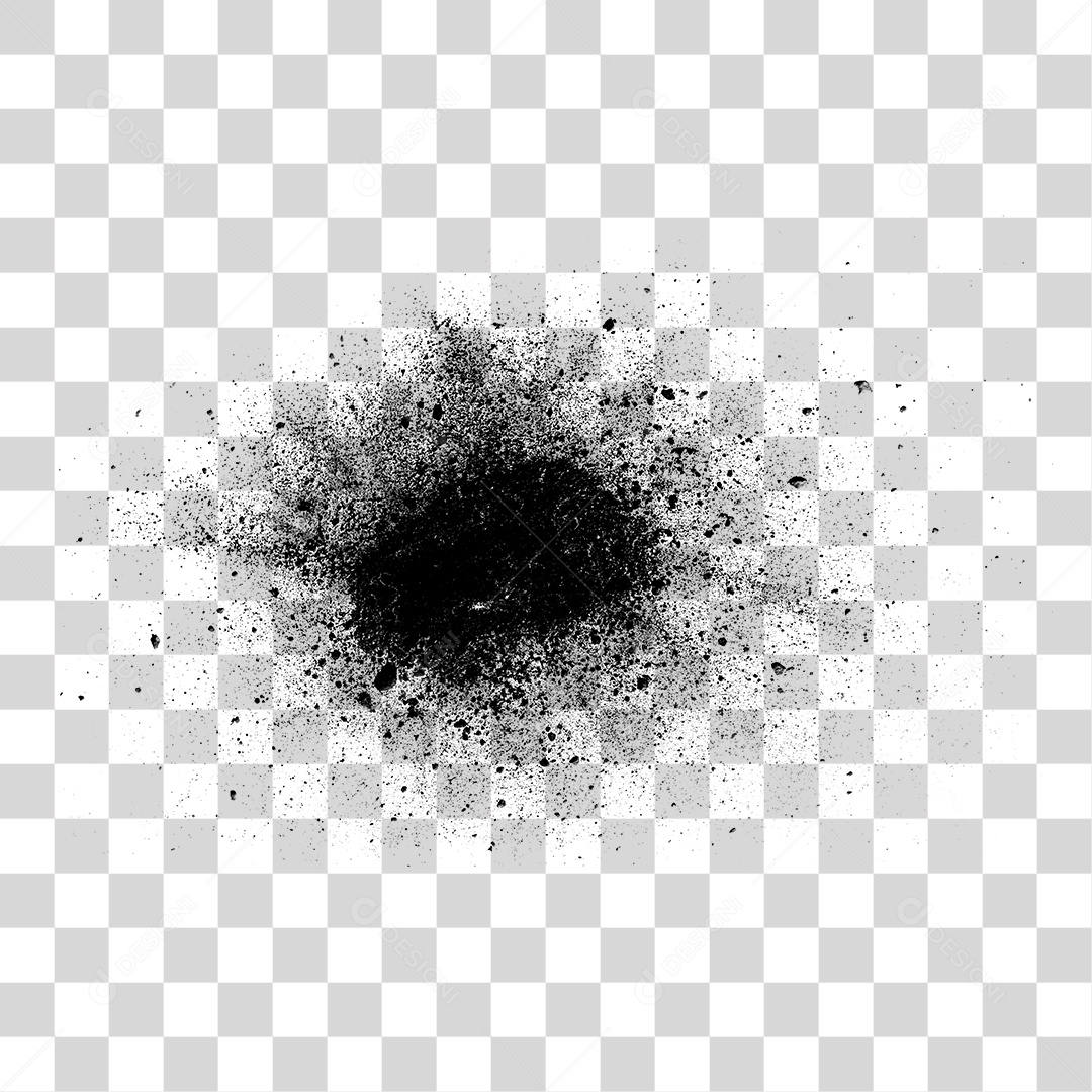 Particulas de Poeira Preta PNG Transparente