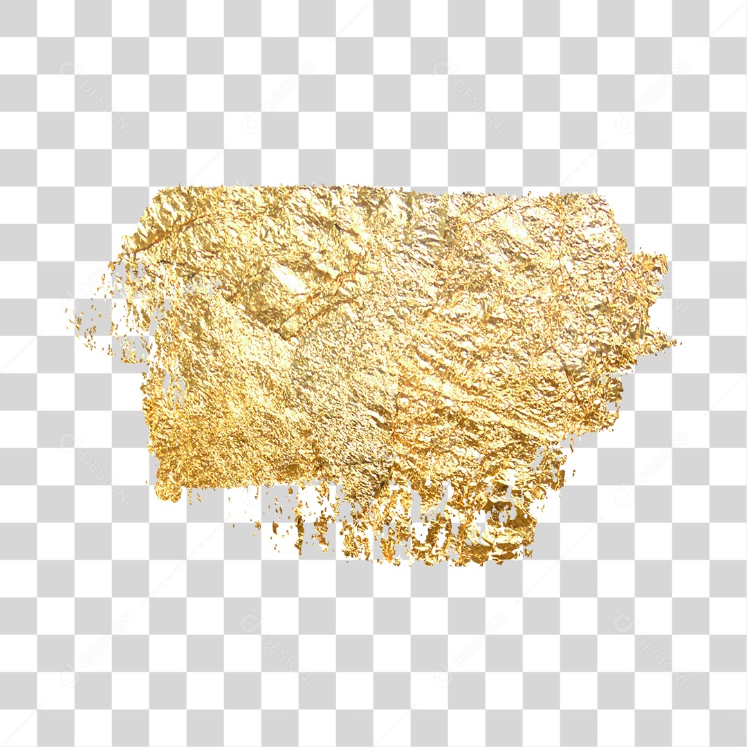 Folha Dourado PNG Transparente