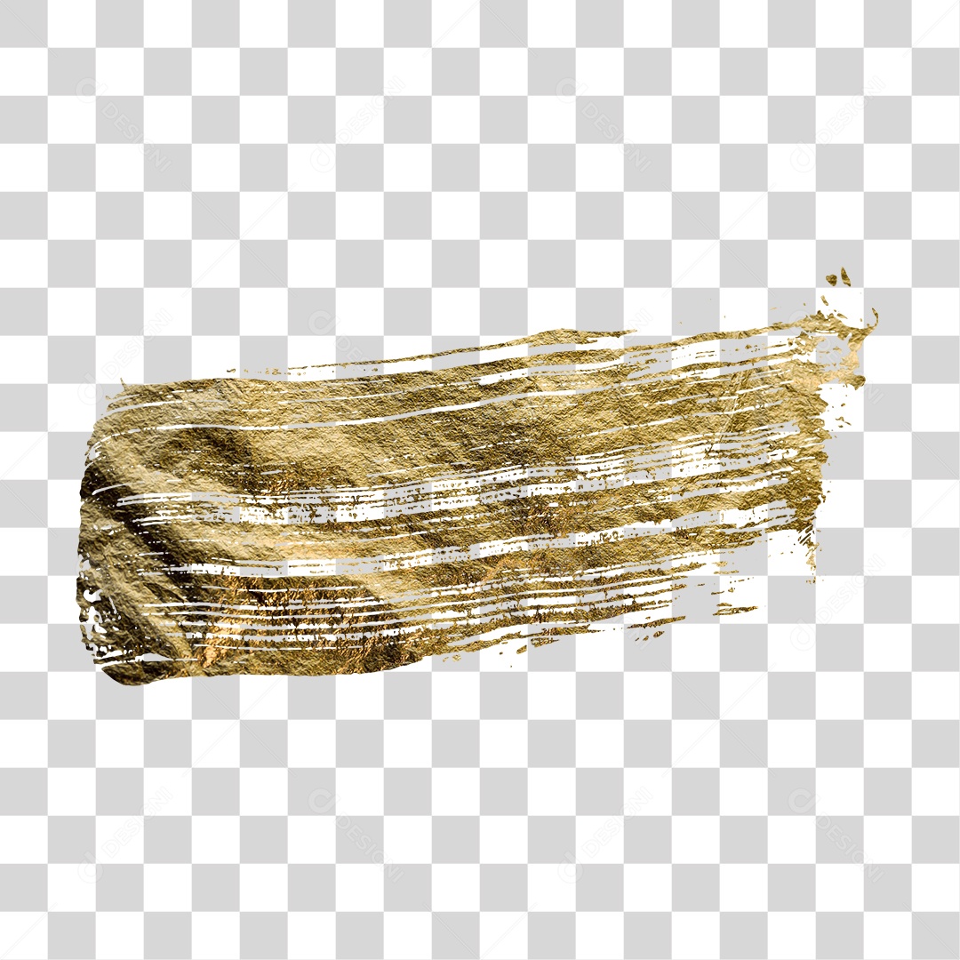 Brush de Pincel Dourado PNG Transparente