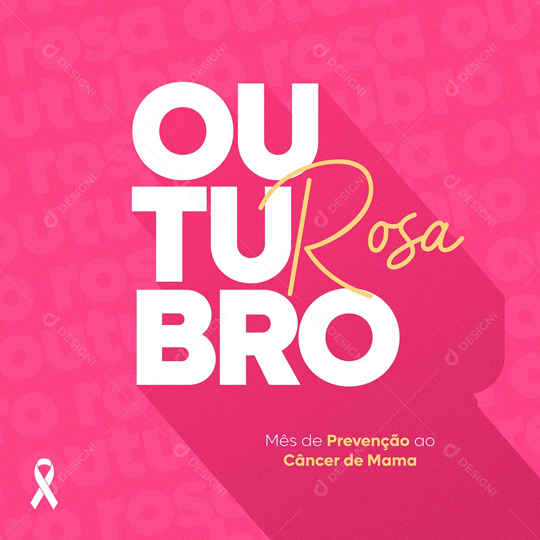 A Prevenção é Um toque De Amor Outubro Rosa Social Media PSD Editável