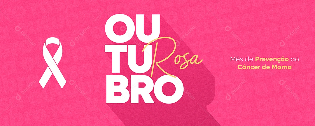 Banner A Prevenção é Um toque De Amor Outubro Rosa Social Media PSD Editável