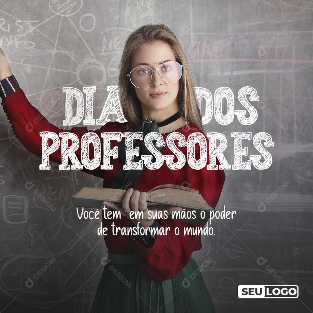 Dia Do Professor Data Comemorativa Parabéns Social Media PSD Editável