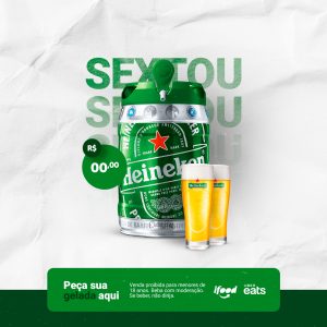 Sextou Com Cerveja Heineken Já Pode? Social Media PSD Editável