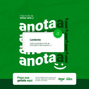 Social Media Lembrete Bebidas Cerveja Gelada PSD Editável