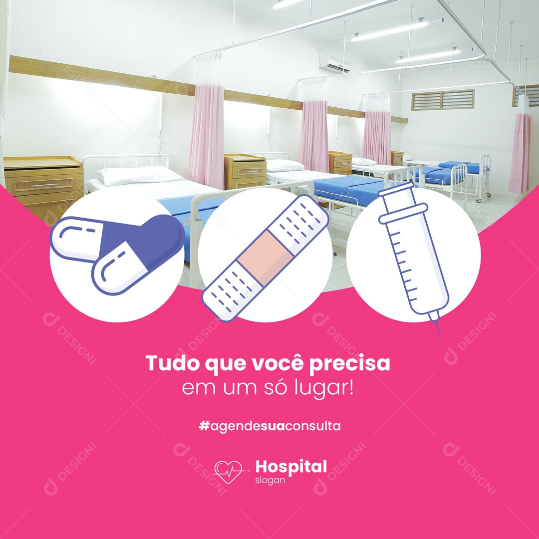 Social Media Clínica Médica Tudo que vc Precisa em um só Lugar PSD Editável