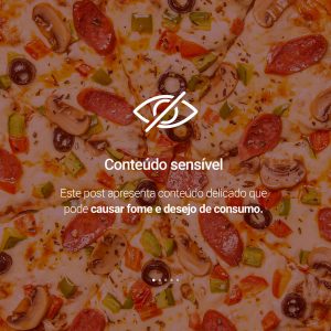 Social Media Pizzaria Pizza Conteúdo Sensível PSD Editável