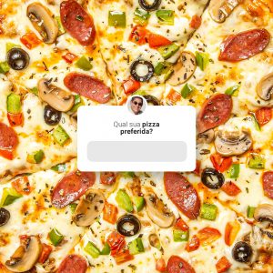 Social Media Pizzaria Qual a Sua Pizza Favorita? PSD Editável