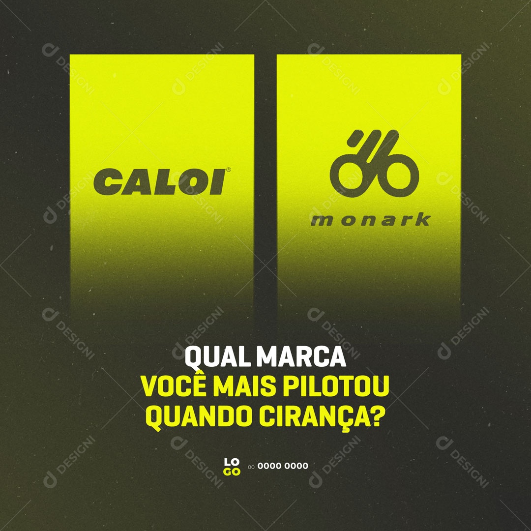 Social Media Bicicletaria Qual Marca você mais Pilotou? PSD Editável