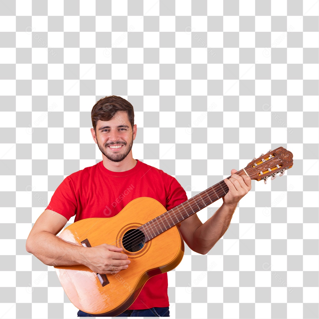 jovem tocando guitarra