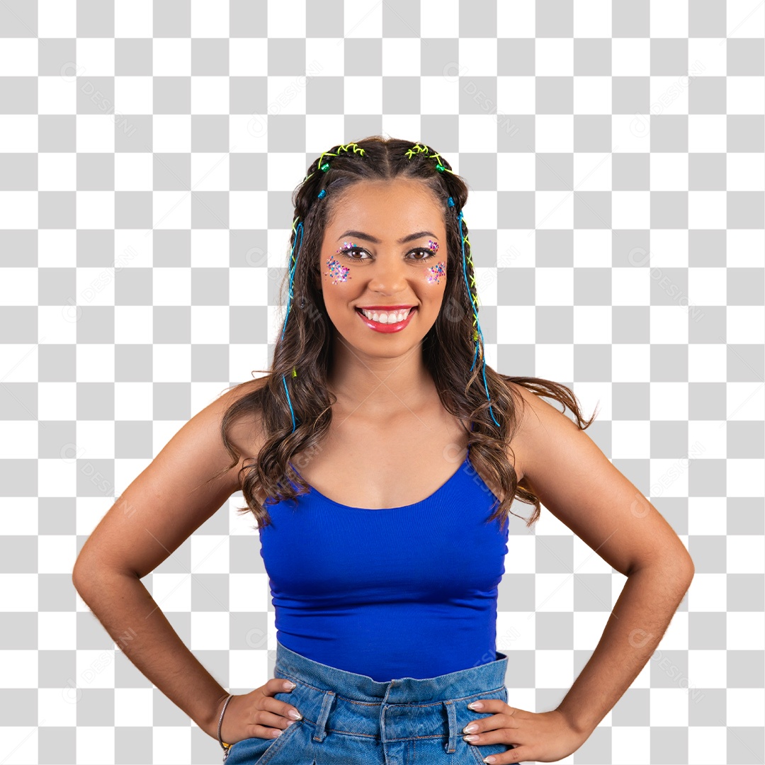 Linda mulher jovem morena brasileira PNG Transparente