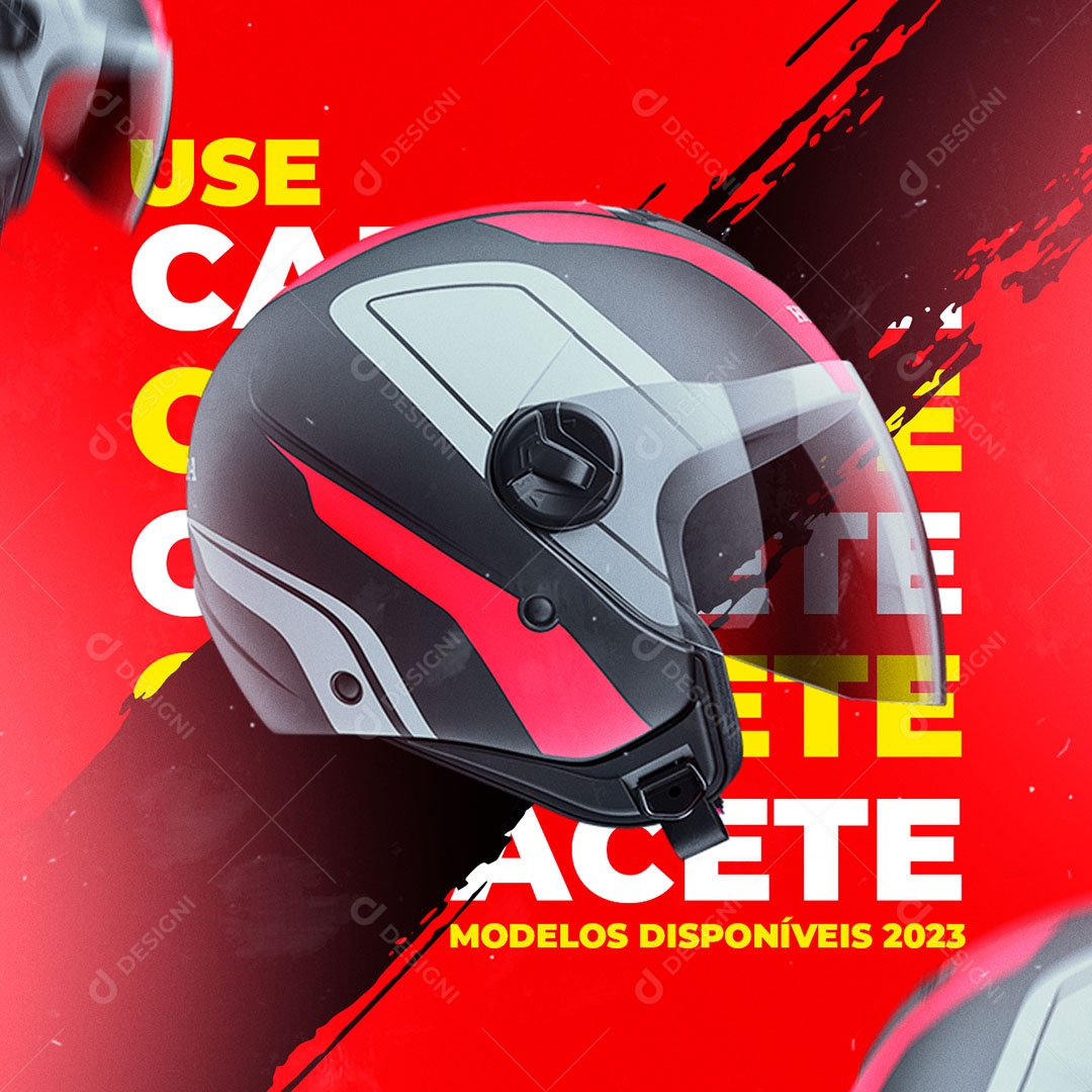 Social Media Moto Peças Use Capacete PSD Editável