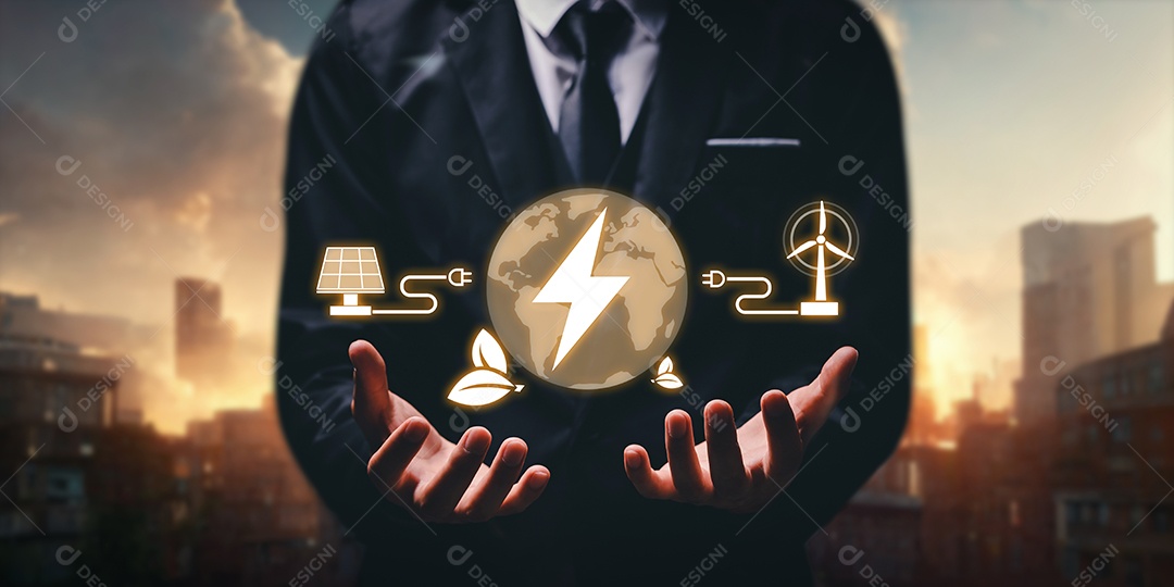 Geração e uso de eletricidade a partir de energia natural Energia solar, energia eólica, energia hidrelétrica