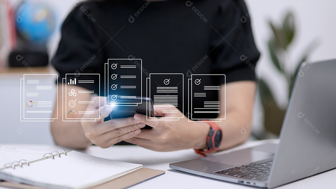 Icones de documentos eletrônicos, gerenciamento de documentos eletrônicos