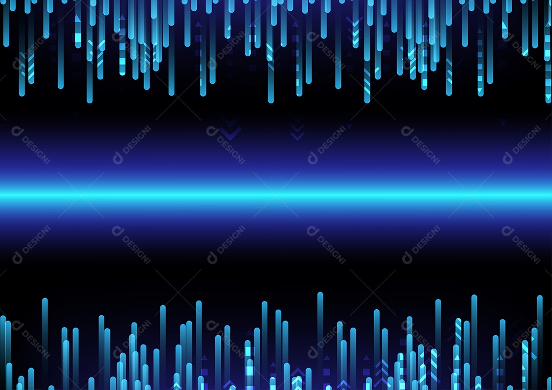 Luzes azul sobre fundo isolado