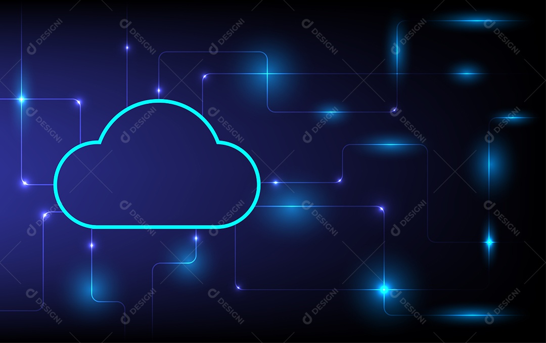 Abstrato de nuvem tecnologia