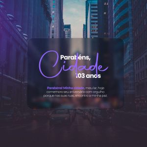 Social Media Aniversário de Cidade Parabéns PSD Editável