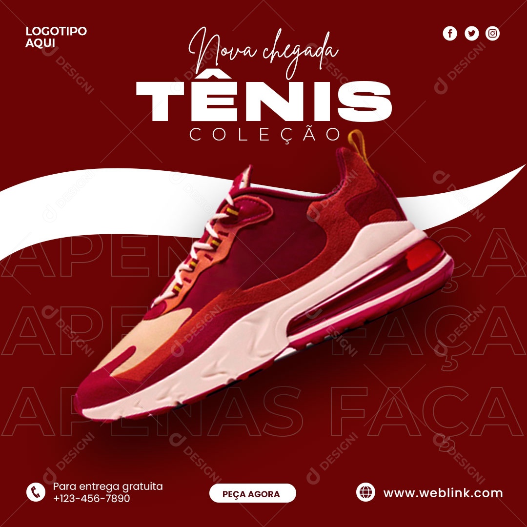 Social Media Oferta Exclusiva Tênis PSD Editável