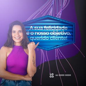 Provedor de Internet Social Media PSD Editável