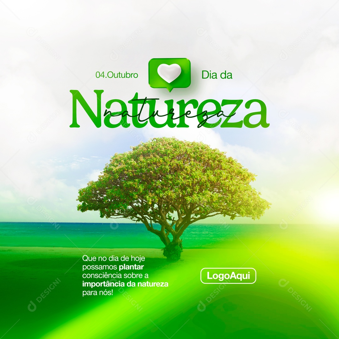 Dia Da Natureza 4 De Outubro Data Comemorativa Social Media PSD Editável