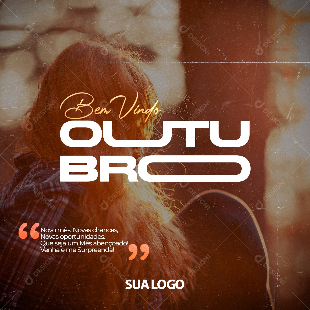 Social Media Boa Vinda Outubro Rosa PSD Editável
