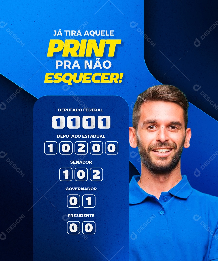 Já Tira Aquele Print Pra Não Esquecer Social Media PSD Editável