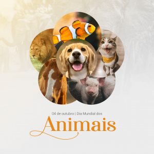 Dia Mundial dos Animais 04 de Outubro Social Media PSD Editável