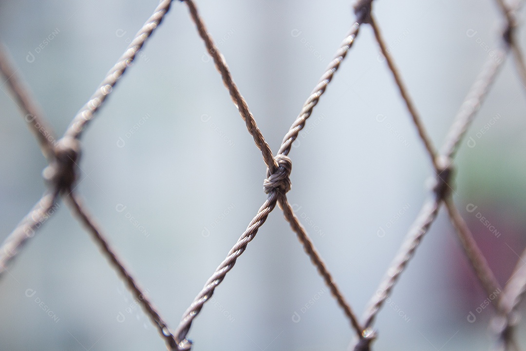 tela de proteção de janela em um prédio no Rio de Janeiro Brasil.