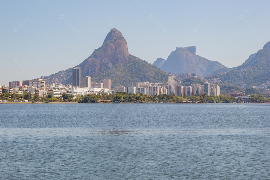 Lagoa Rodrigo de Freitas no Rio de Janeiro Brasil.