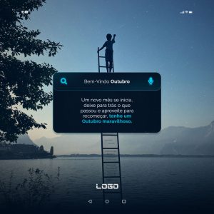 Bem Vindo Mês de Outubro Social Media PSD Editável