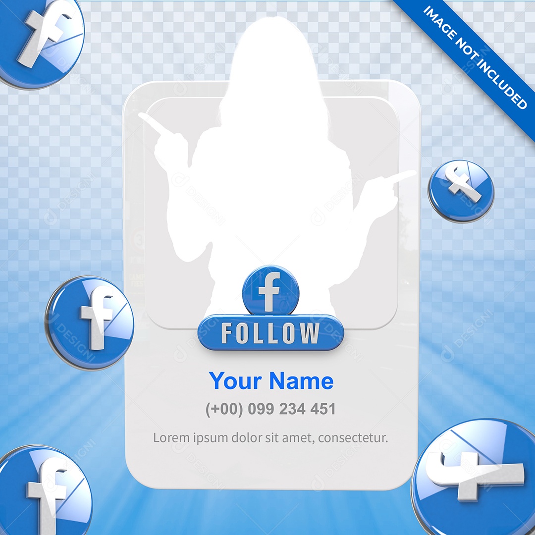 Perfil do Facebook Social Media PSD Editável